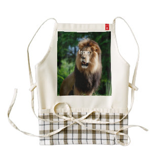 Asiatic Lion of Iran Zazzle HEART Apron