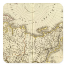 Asiatic Russia and northern polar region Square Stickers