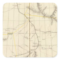 Asiatic Russia, Asia 16 Square Sticker