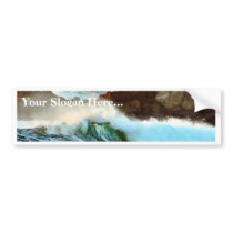 Asilomar Beaches Waves Ocean Dusk bumper stickers by lifesphere Asilomar Beaches Waves Ocean Dusk bumper stickers