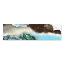 Asilomar Beaches Waves Ocean Dusk bumper stickers by lifesphere Asilomar Beaches Waves Ocean Dusk bumper stickers