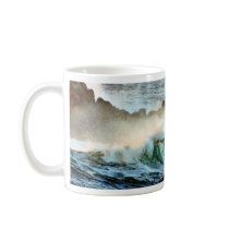 Asilomar Beaches Waves Ocean Dusk mugs