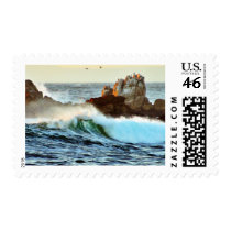 Asilomar Beaches Waves Ocean Dusk postage by lifesphere Asilomar Beaches Waves Ocean Dusk postage