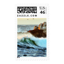 Asilomar Beaches Waves Ocean Dusk postage by lifesphere Asilomar Beaches Waves Ocean Dusk postage