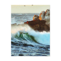 Asilomar Beaches Waves Ocean Dusk postcards by lifesphere Asilomar Beaches Waves Ocean Dusk postcards