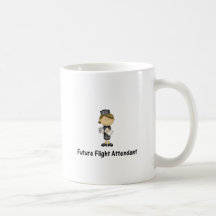 asistente de vuelo futuro taza de café
