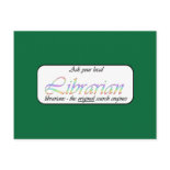 Ask a librarian postcard