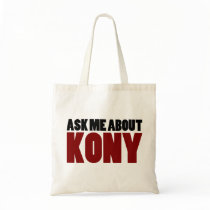 Ask About Kony 2012 Stop Joseph Kony Question Tote Bags