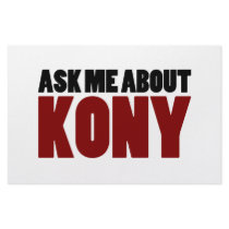Ask About Kony 2012 Stop Joseph Kony Question Custom Stationery