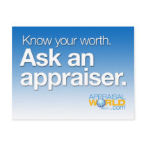 "Ask an Appraiser" postcard postcards