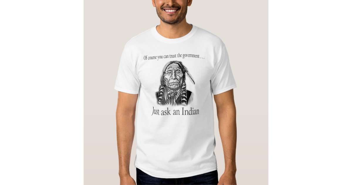 got land thank an indian t shirt