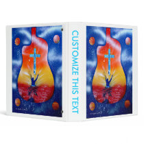 Ask and ye shall receive- man cross guitar 3 ring binder