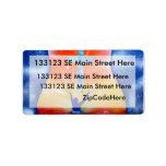 Ask and ye shall receive- man cross guitar address label