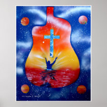 Ask and ye shall receive poster Spray painting