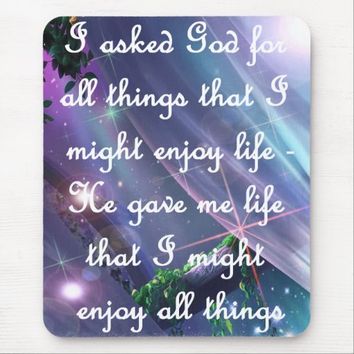 Ask God Mousepad