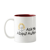 Ask Me About Autism (Girl 1) mugs