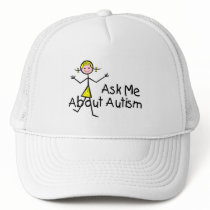 Ask Me About Autism (Girl 2) Mesh Hat
