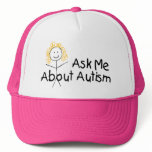 Ask Me About Autism (Girl) Mesh Hats