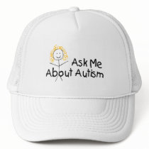 Ask Me About Autism (Girl) hats by CelebrationZazzle Ask Me About Autism (Girl) hats