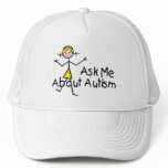 Ask Me About Autism Trucker Hats