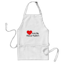 Ask Me About Autism (Heart) Apron