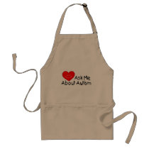 Ask Me About Autism (Heart) aprons