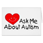 Ask Me About Autism (Heart) Card