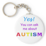Ask Me About Autism Key Chains