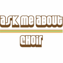 Ask Me About Choir Acrylic Cut Out