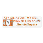 Ask Me About DNS bumpersticker Bumper Stickers