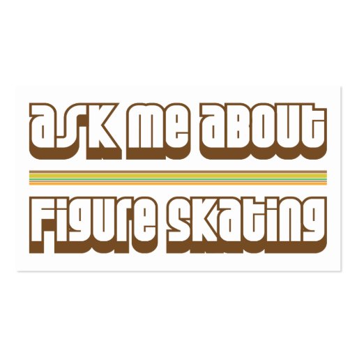 Ask Me About Figure Skating Business Card Template (back side)