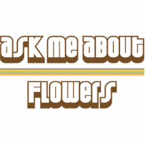 Ask Me About Flowers photo sculptures