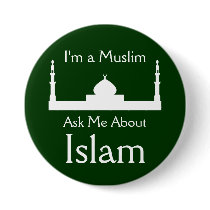 Ask Me About Islam buttons
