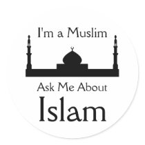 Ask Me About Islam stickers by dawahshirts Ask Me About Islam stickers