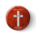 Ask me about Jesus! buttons