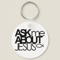 Ask Me About Jesus Key Chain keychains by AskMeAboutJesus Ask Me About Jesus Key Chain keychains