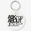 Ask Me About Jesus Key Chain keychains by AskMeAboutJesus Ask Me About Jesus Key Chain keychains