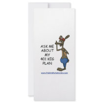 Ask Me About My 401 Keg Plan Full Color Rack Card