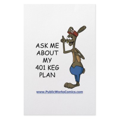 Ask Me About My 401 Keg Plan stationery