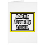 Ask Me About My A.D.H.D Cards