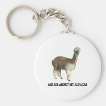 Ask Me About My Alpacas Keychains