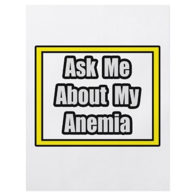 Ask Me About My Anemia Custom Flyer by Anemia_Shirts
