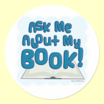 Ask Me About My Book! Fun Style stickers