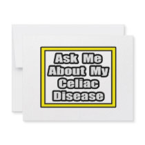 Ask Me About My Celiac Disease invitations