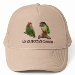 Ask Me About My Conures Hats
