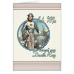 Ask Me About My Death Ray! Greeting Card