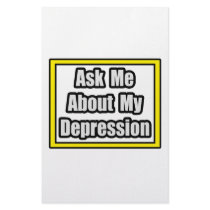 Ask Me About My Depression stationery