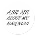 Ask me about my hagwon! stickers
