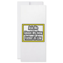 Ask Me About My New Father-In-Law rack cards