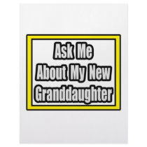 Ask Me About My New Granddaughter Customized Letterhead
